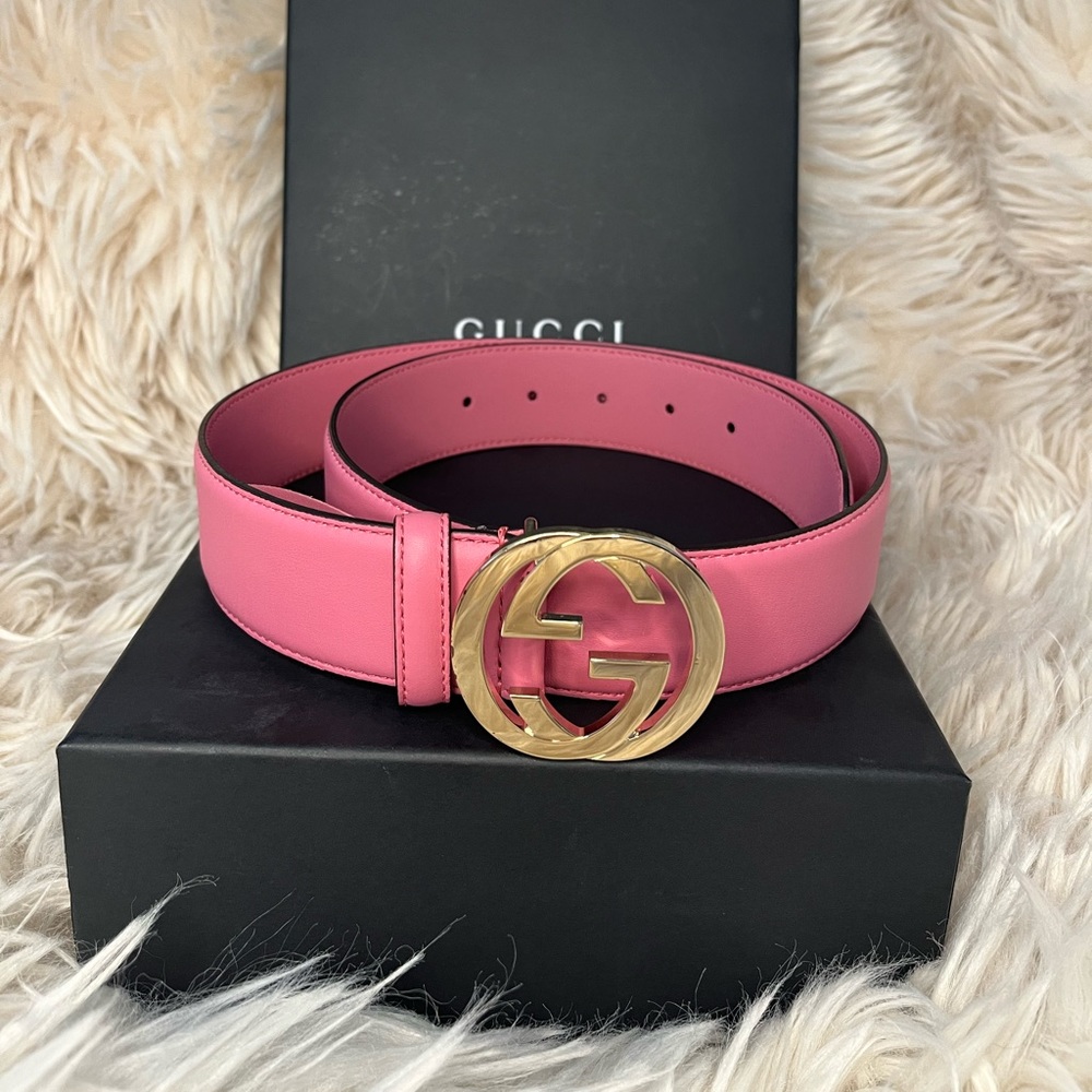 Pink Gucci Belt
